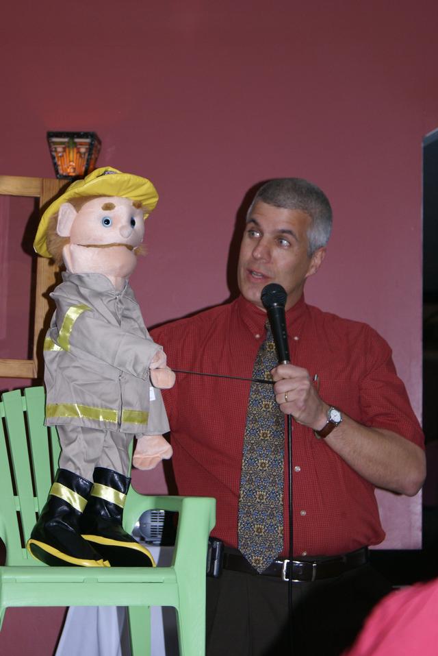 Chief Keough's twin brother "LDH" enterains the crowd... Annual Banquet 5/18/2012
